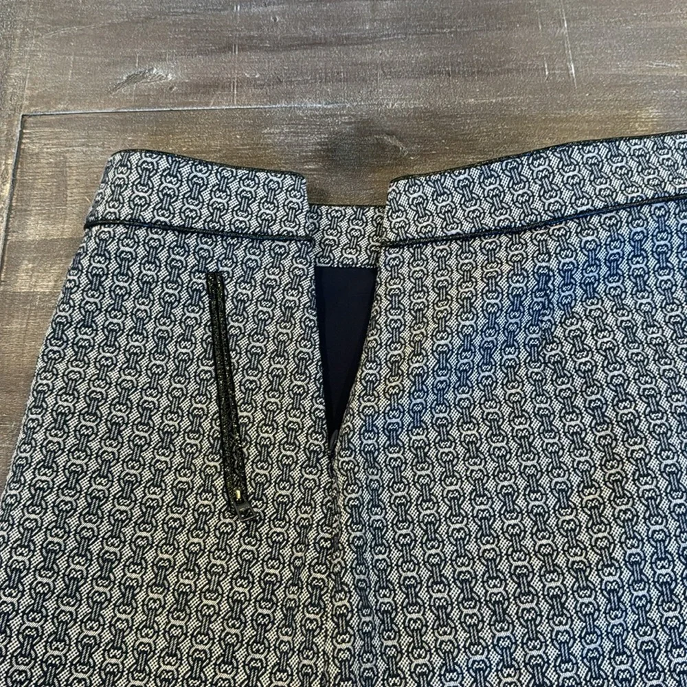 Tory Burch Chaumont Jacquard Chain Link Print Skirt Size 4